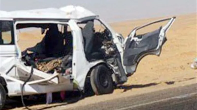 حادث تصادم بالاسماعيلية يسفرعن مقتل واصابة 4 اشخاص