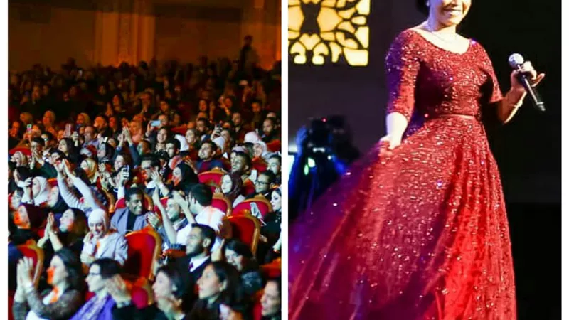 تبادل الغراميات بين شيرين عبد الوهاب والجمهور فى حفلها الاخير