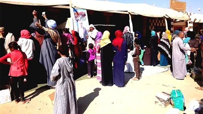 مبادرة كلنا واحد تغزو قري الوادى الجديد بأسعار مخفضة فى متناول الجميع.صور