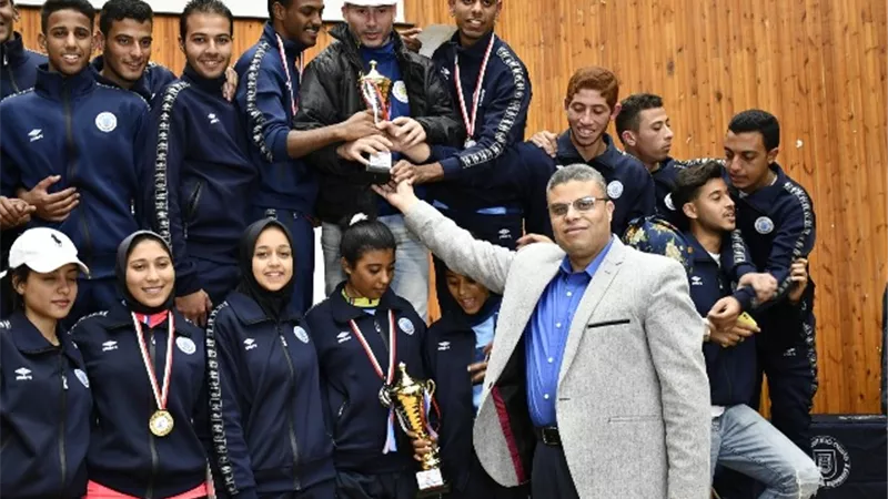 قناة السويس تكتسح جوائز بطولة الجامعات المصرية للملاحة الرياضية.صور