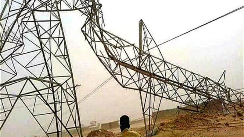 إصابة عاملين سقطا من فوق أبراج الضغط العالى بالوادى الجديد