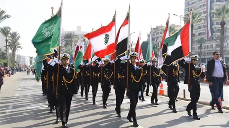 عرض عسكري وفني احتفالا بعيد بورسعيد القومي