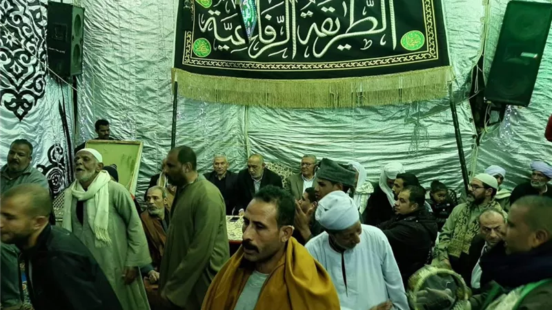 المديح النبوى يختتم احتفال الرفاعية بمولد 