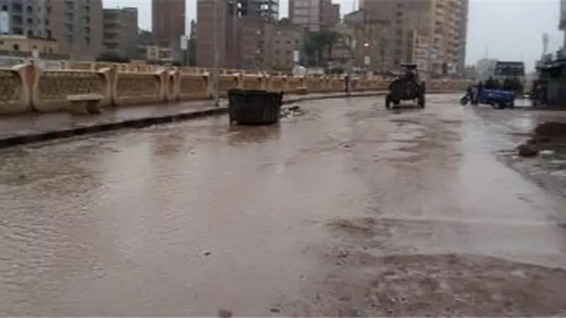 امطار غزيرة على كفر الشيخ وتوقف حركة الصيد