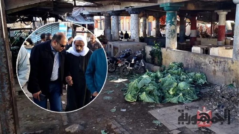 الإسماعيلية تبدأ تطهير سوق الجمعة من العشوائية .صور