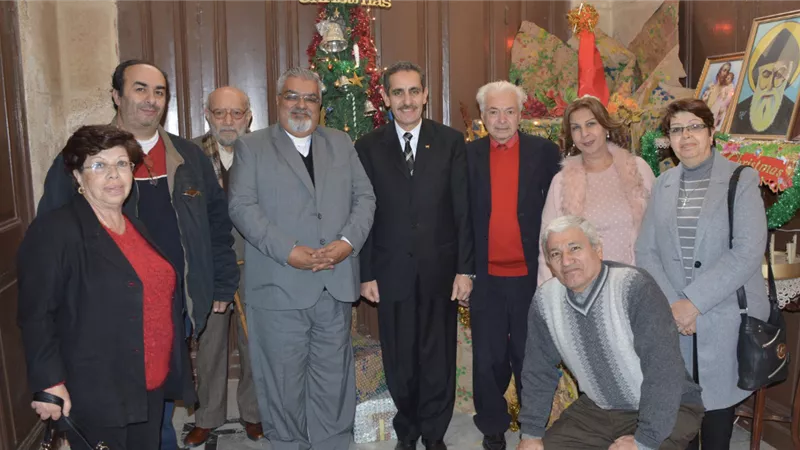 محافظ الغربية يزور بطريركية الروم الكاثوليك 