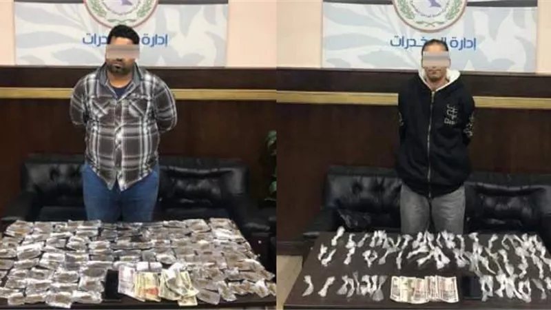 ضبط اخطر تاجرين لبيع المخدرات بدار السلام والبساتين