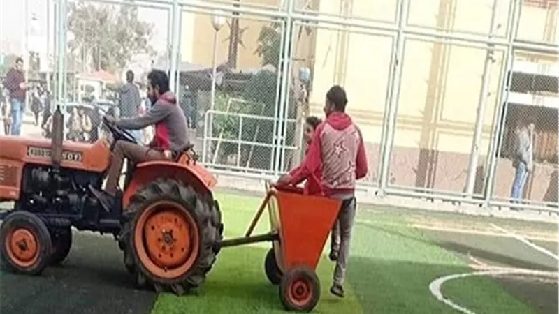الإنتهاء من تجديد ملاعب تجارة عين شمس