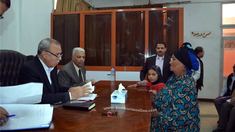 لقاء جماهيرى لمحافظ القليوبية بالمواطنين لحل مشاكلهم والاستحابة مطالبهم
