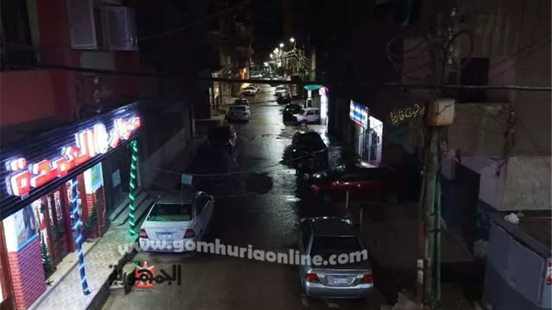 سقوط أمطار متوسطة بمحافظة القليوبية وتحول الشوارع إلي برك طينيه