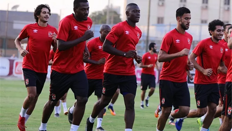 الاهلى يختتم تدريباته الجماعية الليلة
