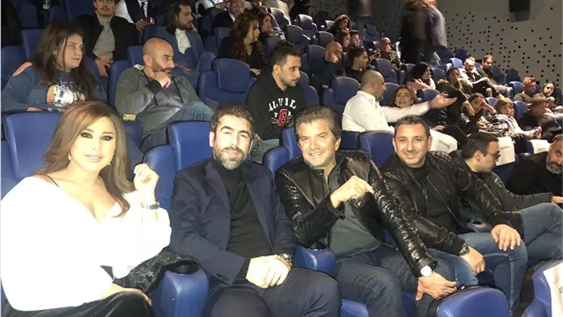 شاهد.. وليد توفيق ونجوى كرم يشاهدان العرض الأول لـ 
