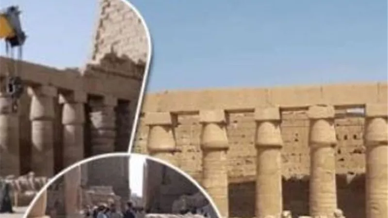 مدير آثار الكرنك : تماثيل أبو الهول ذات رأس الكبش التي يتم نقلها لميدان التحرير ليست من ضمت طريق الكباش
