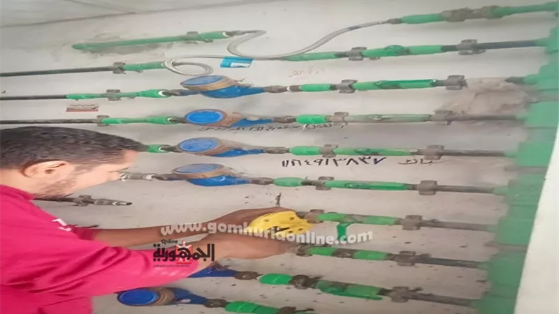جهاز دمياط الجديدة يشُن حملات لضبط وصلات مياه الشرب 