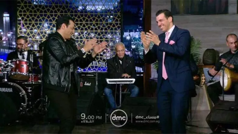 ليلة رأس السنة..ايهاب توفيق ضيف رامي رضوان في مساء دي ام سي