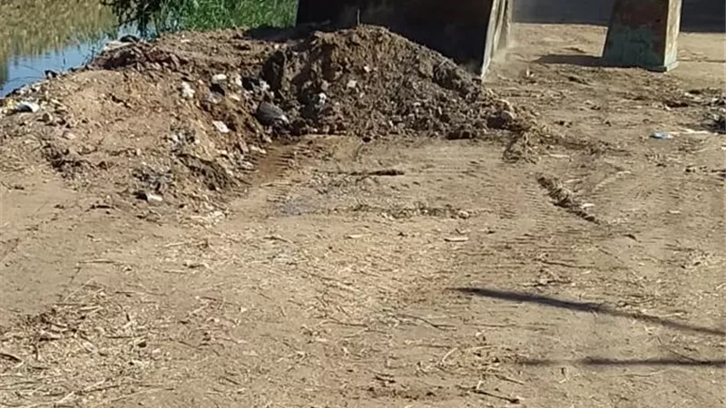 رفع 40 طن مخلفات شوارع وترع بقرية الرياينة بأرمنت الأقصر
