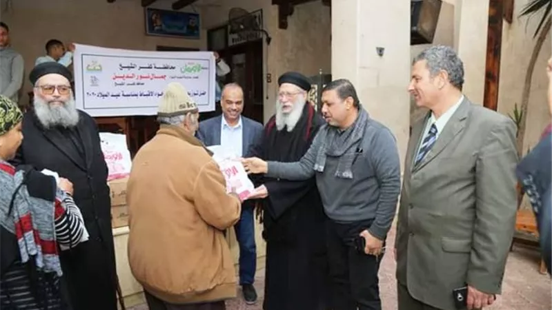 توزيع طن لحوم بكنيسة العذراء بسخا بالتعاون مع الأورمان بمناسبة أعياد الميلاد.. بالصور