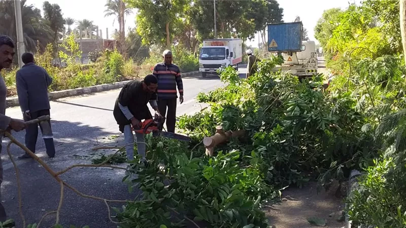 رفع 50 طن مخلفات داخل 3 قرى شمال الأقصر