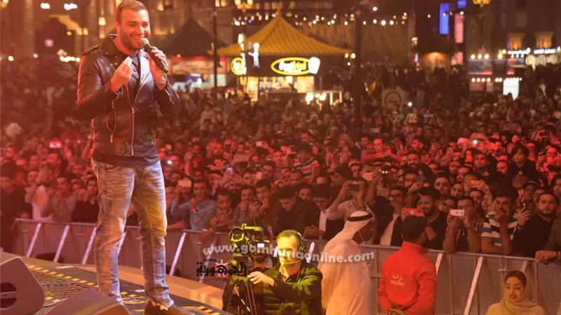 رامى صبرى يحيي حفل فى دبى بحضور أكثر من ٨٠ ألف متفرج.. صور
