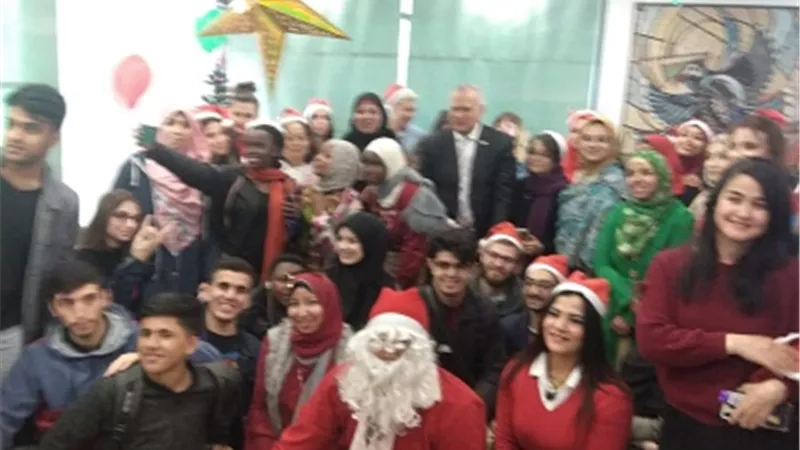 احتفالية بالعام الميلادي الجديد للطلاب الوافدين في المركز الثقافي المصري