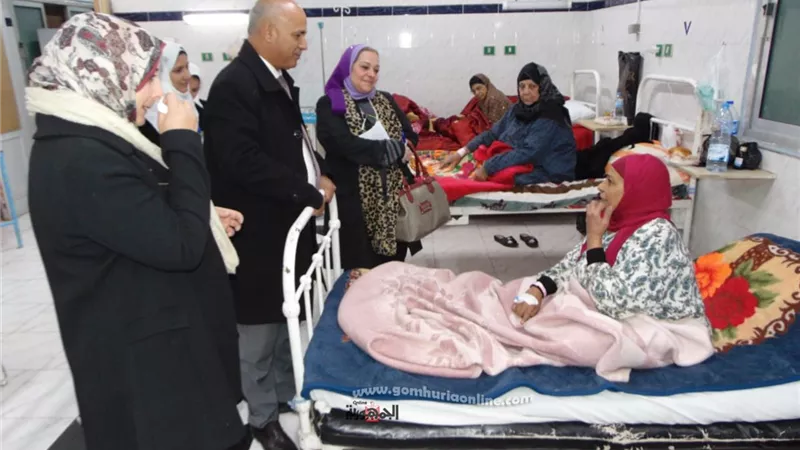 وكيل وزارة الصحة بالغربية يتفقد صدر ورمد طنطا