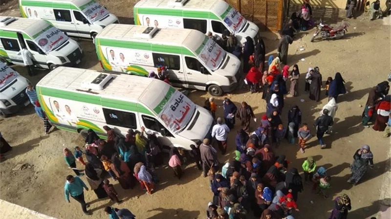 فحص 95 ألف مواطن و علاج ٥٥٦على نفقة الدولة ببنى سويف