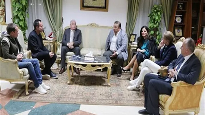 محافظ جنوب سيناء يستقبل مايكل كوست الرئيس التنفيذى لشركة هيرميس باريس العالمية