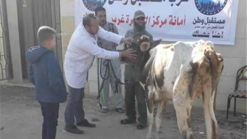 قافلة بيطرية مجانية لصغار المربين في الإسماعيلية .صور