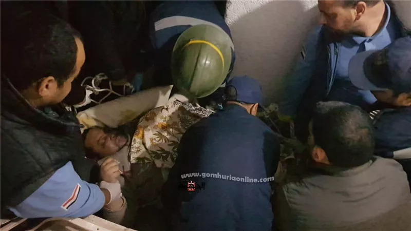 الحماية المدنية تنقذ مواطنا بمحرم بك يعانى من السمنة المفرطة