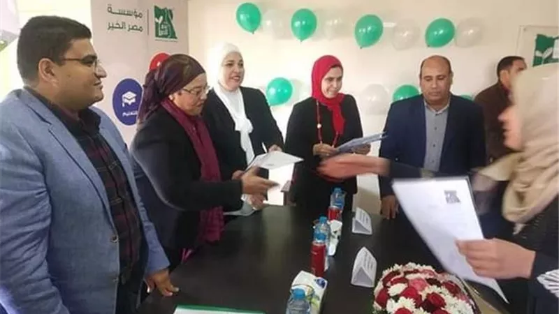 ١٥ جهاز عروسه من مصر الخير لفتيات بنى سويف