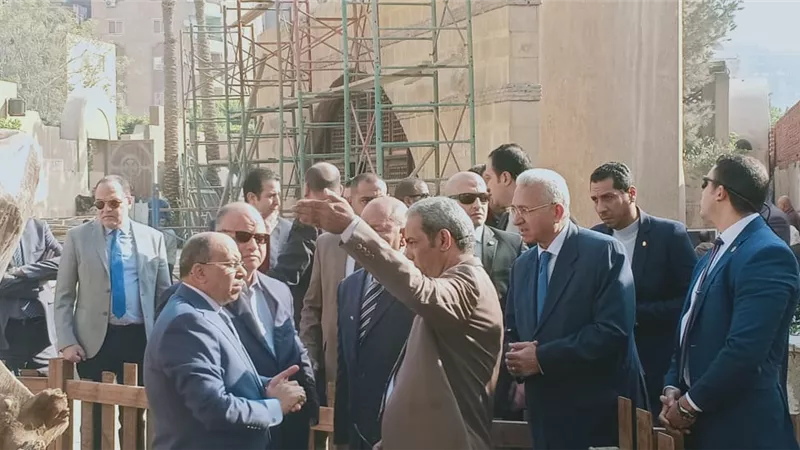 وزير السياحة والآثار ومحافظ القاهرة يتابعان تطوير منطقة شجرة مريم الأثرية بالمطرية