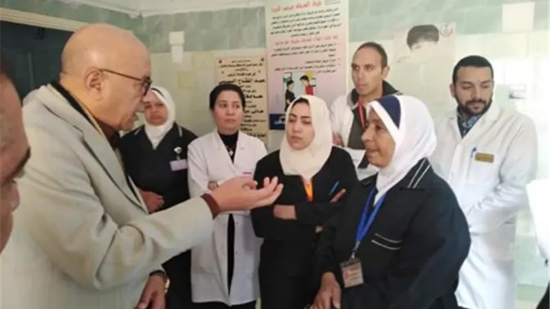 اول جولة على المستشفيات لوكيل وزارة الصحة ببنى سويف