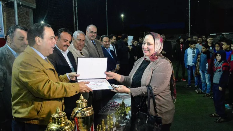 أمانة حزب حماة الوطن بشبراخيت تنظم مهرجان رياضي على ملعب المزاريطه بلقانه