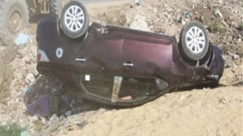 مصرع ضابط شرطة فى انقلاب سيارتة بالشرقية