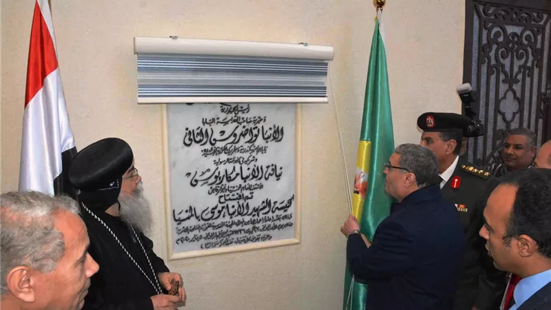 افتتاح اخر الكنائس التى دمرها جماعة الاخوان فى المنيا