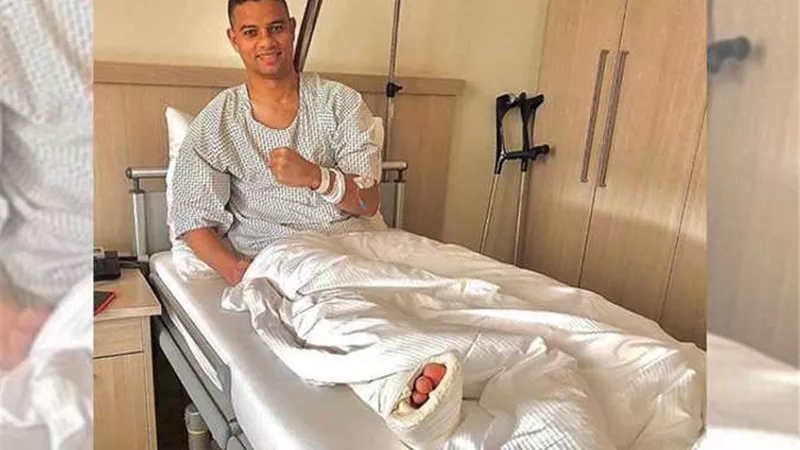 عقب جراحة وتر أكيلس.. مدافع الاهلى يبدأ برنامج العلاج الطبيعى