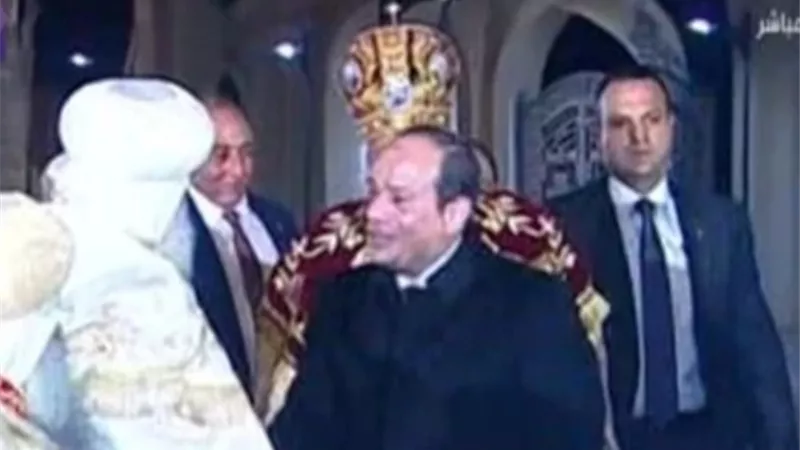 الرئيس يصل كاتدرائية 