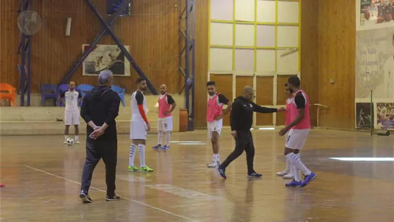 منتخب الصالات يتدرب تحت شعار الطريق إلى كأس العالم