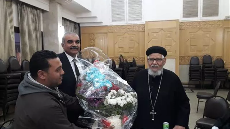 رئيس حي الدقي يهنئ الأخوة الأقباط بعيد الميلاد المجيد
