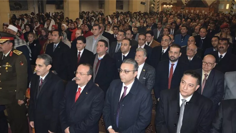 محافظ الغربية يشهد قداس عيد الميلاد المجيد بكاتدرائية الشهيد العظيم مارجرجس -صور