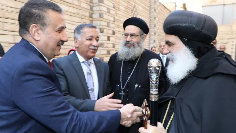 أبو ليمون يهنئى أسقف المنوفية والأخوة الأقباط بعيد الميلاد المجيد