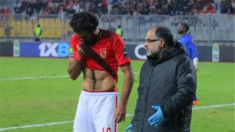 طبيب الأهلى يكشف حجم اصابة مروان محسن