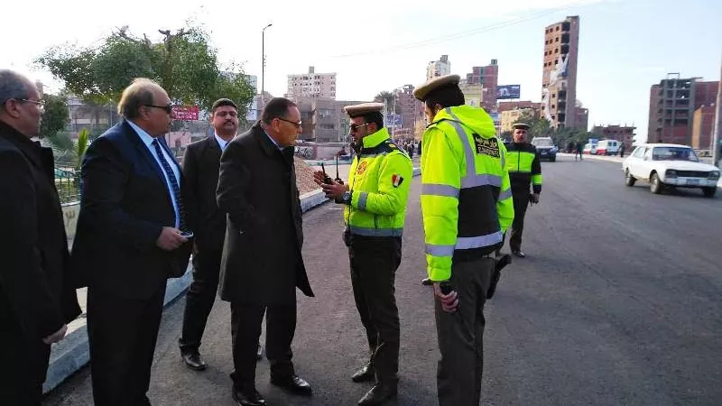 بدء تخطيط وتجميل كوبرى شرويدة العلوى بالزقازيق