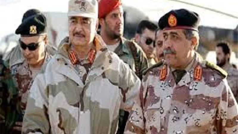 لقاء يجمع قائد الجيش الليبى والسراج فى اجتماع مع رئيس الوزراء الايطالى بروما