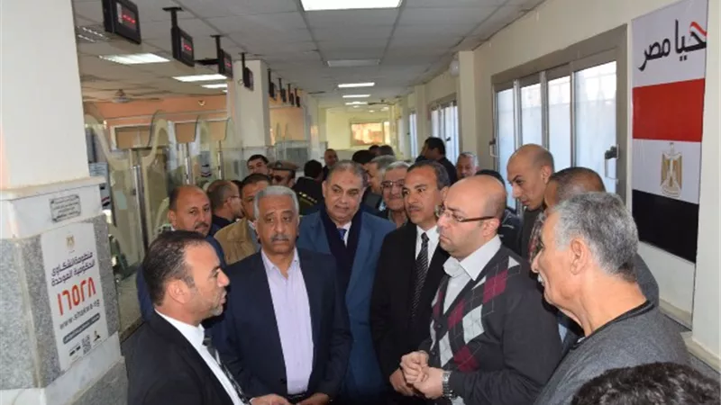 محافظ بني سويف يتفقد المستشفى المركزي والمركز التكنولوجي بالفشن .صور