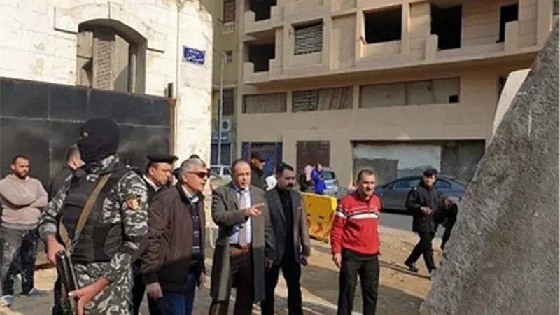 مدير امن بورسعيد يرفع الحواجز الخرسانية بمحيط قسم شرطة العرب