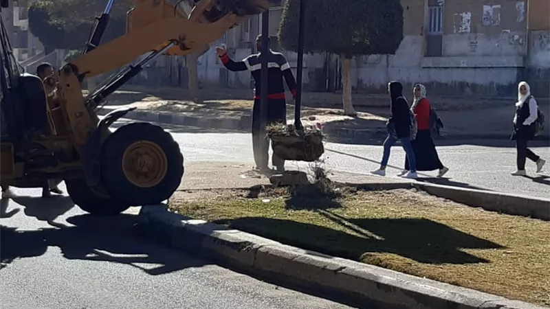 جهاز مدينة السادات يشُن حملة لإزالة الإعلانات المخالفة