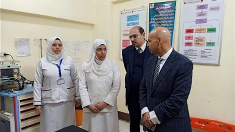 جولة لوكيل وزارة الصحة علي مستشفيات الشرقية تنتهي بمستشفي القرين