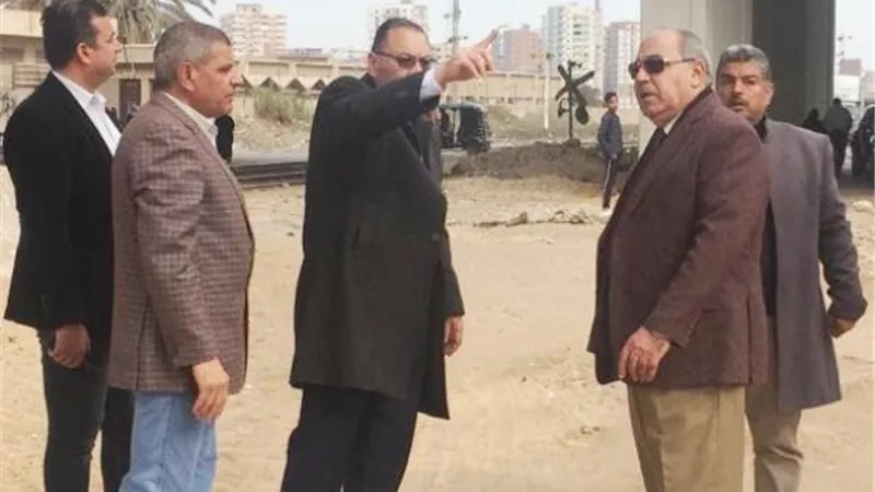 ازالة الاشغالات اسفل كوبرى شرويدة الجديد