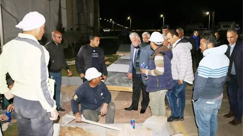 فوده يتفقد الاستعدادات النهائية لإقامة مهرجان شرم الشيخ التراثى.. بالصور